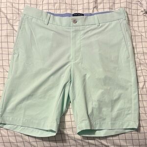 Peter Millar Mint Green Men's Flat Front Shorts